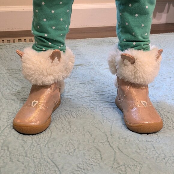 Cat and Jack Toddler Winter Bunny Boots Size 7 - Picture 12 of 13